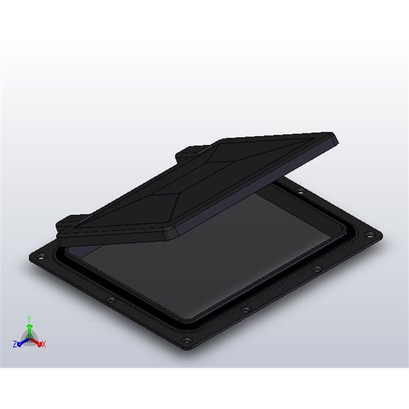 AERATEUR ALUMINIUM  VERNI NOIR GRAND MODELE (337X261)