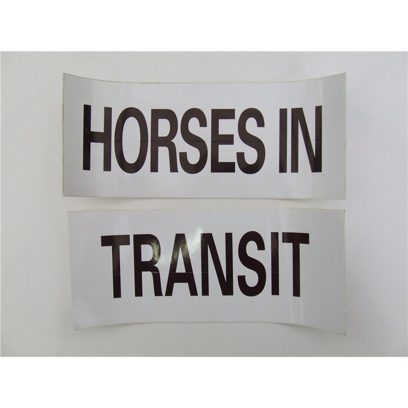 AUTOCOLLANT HORSES IN TRANSIT