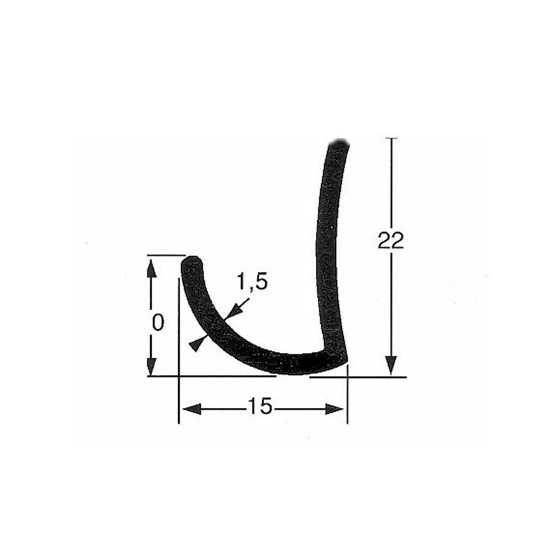 GOUTTIERE ALU 22X15 (5 M)